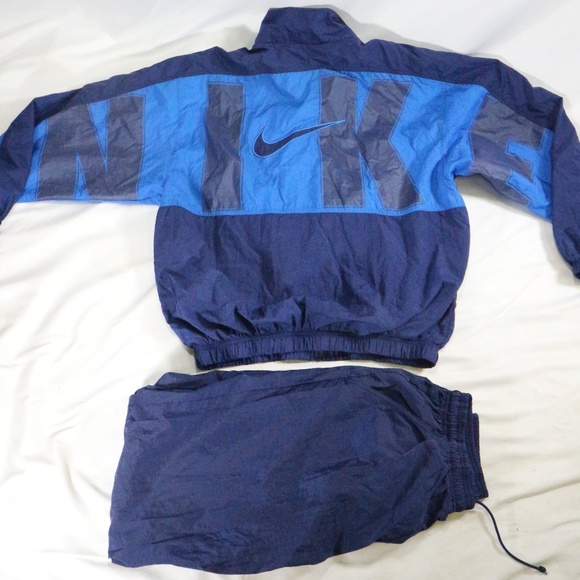 Nike Other - VTG NIKE Big Spellout Swoosh Color Block Tracksuit